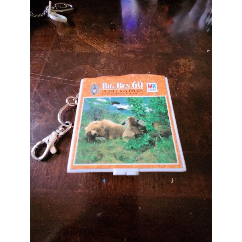 Mini Travel Puzzle Keychain -60 Pieces Complete set -Bears Big Ben 60